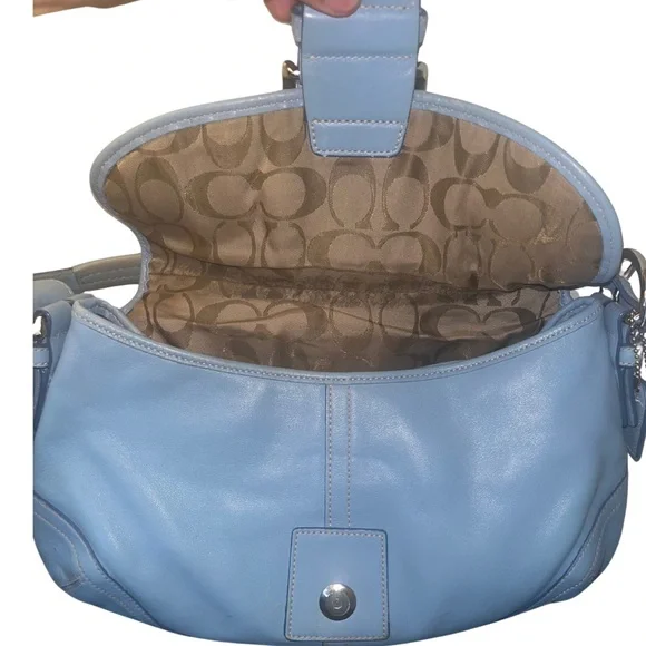 Coach Vintage SoHo Blue Leather Shoulder Bag - Picture 8 of 13
